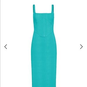 Natalia MIDI Dress teal dress